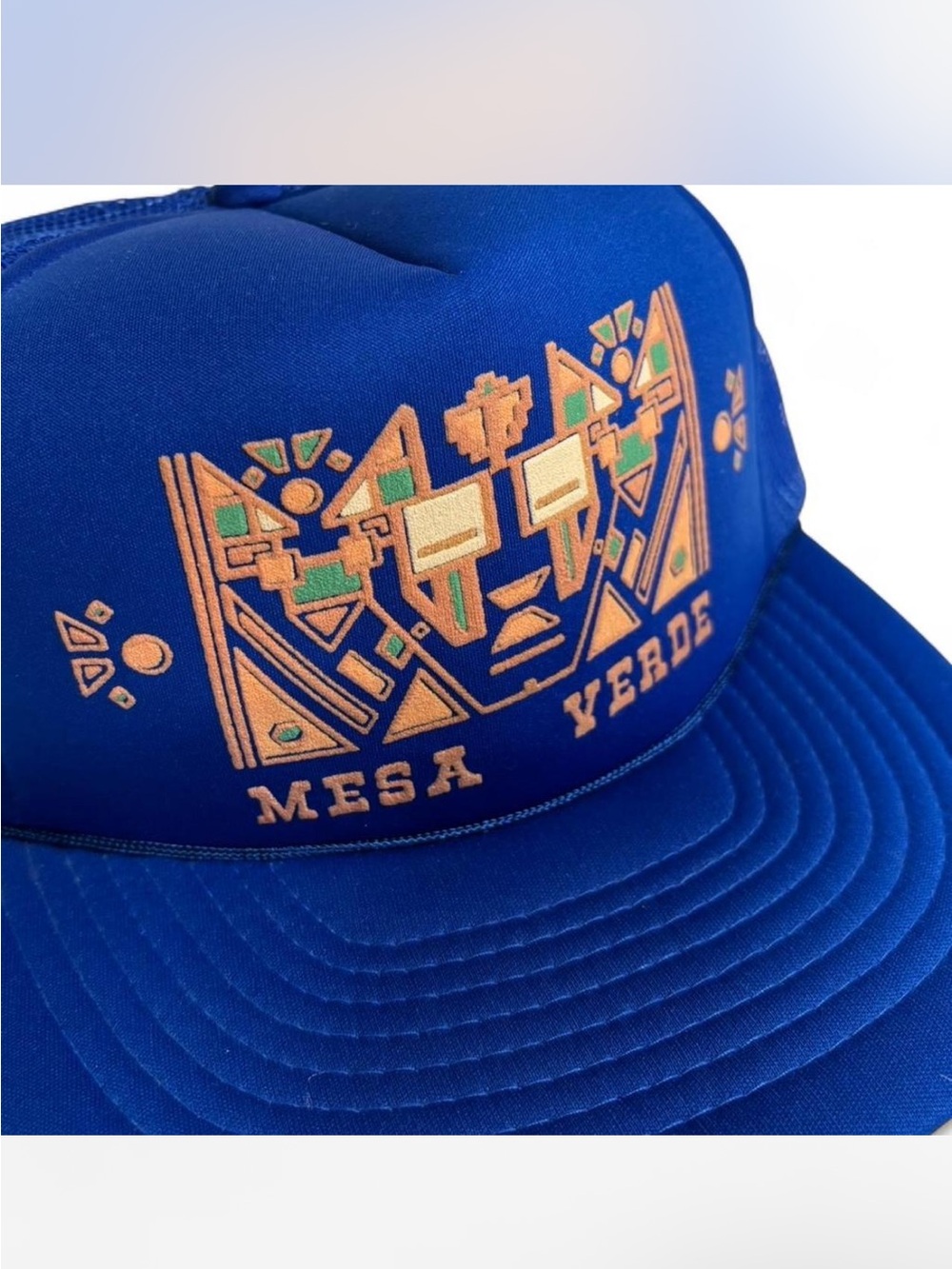 Mesa Verde National Park Vintage Blue Trucker Hat